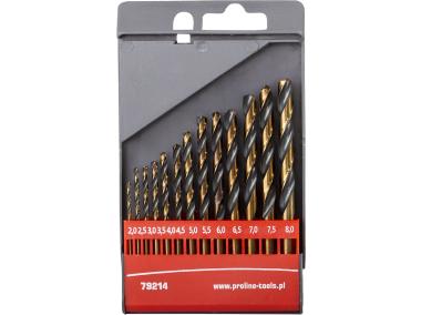 Zdjęcie: Wiertła do metalu HSS DIN338 szlifowane krawędzie  szt.132-8 mm PROLINE