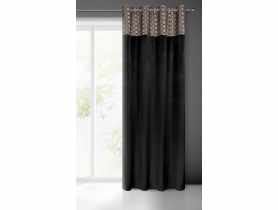 Zasłona gotowa Elen 140x250 cm czarny EUROFIRANY