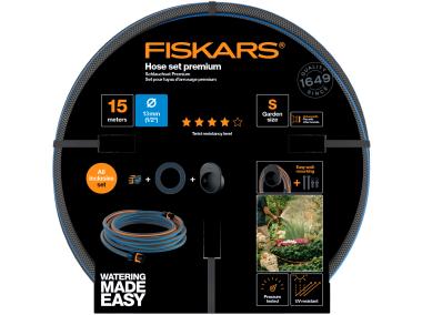 Zdjęcie: Zestaw uchwyt naścienny z wężem 13 mm - 1/2 - 15 m Q4 FISKARS