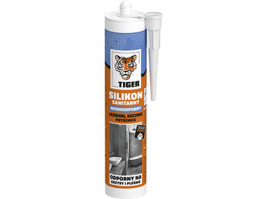 Zdjęcie: Silikon sanitarny bezbarwny 260 ml TIGER