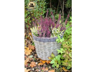Zdjęcie: Osłonka na doniczkę wiklinowa 32x25 cm duża  TIN TOURS