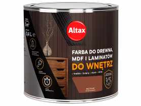 Farba do drewna,MDF i laminatów do wnętrz 0,4 L brąz ALTAX