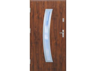 Zdjęcie: Drzwi zewnętrzne stalowo-drewniane Disting Otello 02 Dąb złoty 80 cm lewe KR CENTER