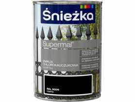 Emalia chlorok czarny RAL9005 0,9L ŚNIEŻKA