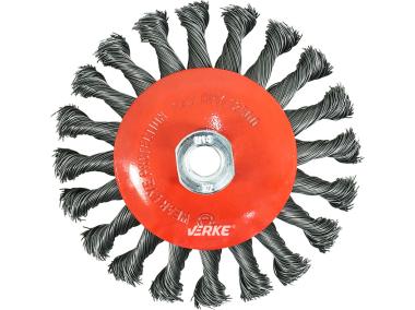 Zdjęcie: Szczotka druciana tarczowa M14 pleciona 125 mm VERKE