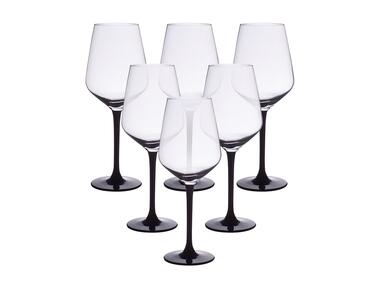 Zdjęcie: Komplet kieliszków Rubin Black  na czerwone wino 370 ml - 6 szt. ALTOMDESIGN