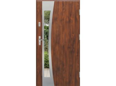 Drzwi zewnętrzne stalowo-drewniane Disting Otello 17B Dąb złoty 80 cm prawe KR CENTER