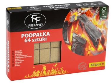 Podpałka 64 kostki FIRE FAMILY