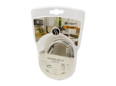 Przewód USB 2.0 typu A-micro USB, 1,8 m, blister BLUSB5 DPM SOLID