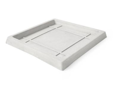 Zdjęcie: Podstawka po doniczkę 23x23x2 cm biała TIN TOURS