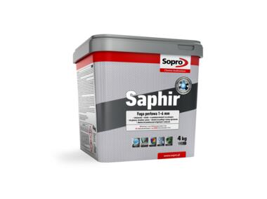 Zdjęcie: Elastyczna fuga cementowa Saphir jasny szary 4 kg SOPRO