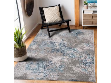 Zdjęcie: Dywan Estella 60x100 cm ornament szaro-niebieski MULTI-DECOR