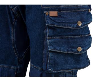 Zdjęcie: Spodnie robocze wzmocnienia na kolanach, rozmiar XS DENIM