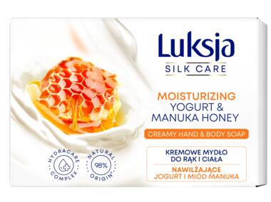 Zdjęcie: Mydło w kostce do rąk i ciała Silk Care jogurt i miód manuka 0,01 kg LUKSJA