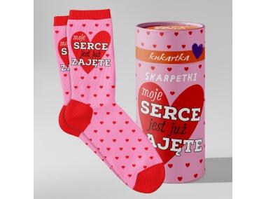 Zdjęcie: Skarpetki Gift Me Sox GMS-012 Walentynki KUKARTKA