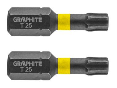 Zdjęcie: Bity udarowe TX25 x 25 mm- 2 szt. GRAPHITE