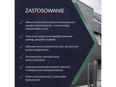 Zdjęcie: Folia izolacyjno-budowlana czarna 4x25 m - 0,2 mm TYTAN PROFESSIONAL