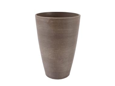 Zdjęcie: Doniczka z surowców wtórnych 16x16x24 cm taupe TIN TOURS