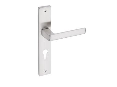 Klamka wewnętrzna Cascada DH-89A szyld długi na wkładkę nikiel szczotkowany GAMET BASIC LINE