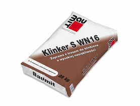 Zaprawa z trasem do klinkieru o wysokiej nasiąkliwości Klinker S WN16 - szara BAUMIT