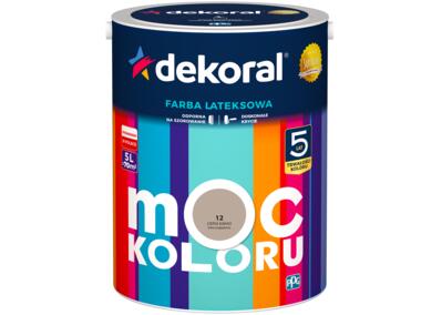 Farba lateksowa Moc Koloru ciepłe kakao 5 L DEKORAL