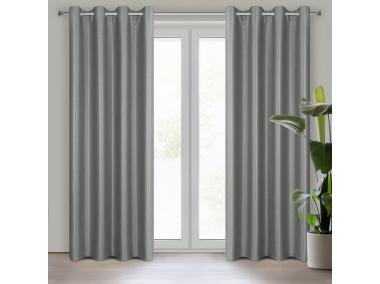 Zdjęcie: Zasłona gotowa Selina 140x250 cm stalowy EUROFIRANY