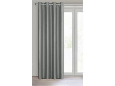 Zdjęcie: Zasłona gotowa Selina 140x250 cm stalowy EUROFIRANY