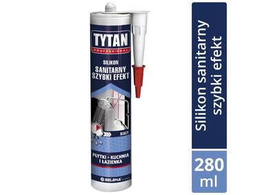 Silikon Sanitarny biały Szybki Efekt 280 ml TYTAN PROFESSIONAL