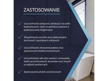 Zdjęcie: Silikon Sanitarny biały Szybki Efekt 280 ml TYTAN PROFESSIONAL