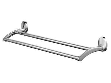 Zdjęcie: Wieszak kąpielowy Emotion podwieszany 61 cm chrom-satyna-nikiel biały BISK