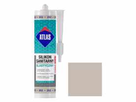 Silikon sanitarny elastyczny 202 popielaty 280 ml ATLAS