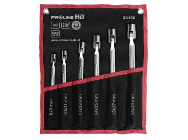 Zdjęcie: Klucze przegubowe nasadowe 8x9-18x19 mm - 6 szt. CV HD PROLINE