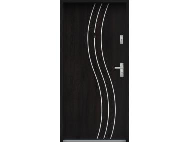 Drzwi wejściowe do mieszkań Bastion R-60 Heban 80 cm lewe OSPŁ KR CENTER
