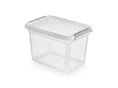 Zdjęcie: Pojemnik z pokrywką i klipsami 14x19x12,5 cm 2 L (2222) Basestore ORPLAST