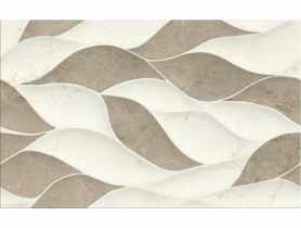 Płytka ścienna Pineville cream/brown glossy structure 25x40 cm CERSANIT