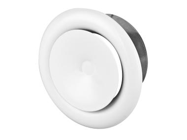Zdjęcie: Anemostat metalowy nawiewny 80 mm biały AWENTA