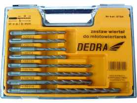 Komplet 8 wierteł do młotowiertarek DEDRA