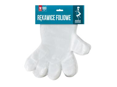 Zdjęcie: Rękawice foliowe M 100 szt. ANNA ZARADNA