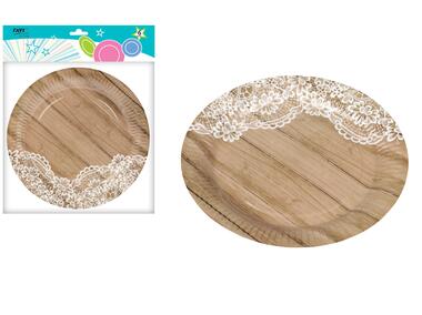 Zdjęcie: Talerze papierowe LGP Forest 18 cm, 6 sztuk art. 22107 DECOR