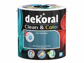 Farba satynowa Clean&Color 2,5 L niespokojny ocean DEKORAL