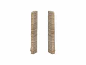 Zakończenia do listwy przypodłogowej Masterline zaślepki Cezar 1 kpl. 2 szt. L,P Copper wood Mat