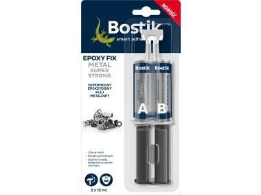 Zdjęcie: Klej Epoxy Fix Metal Super Strong srebrny 2 x 12 ml BOSTIK