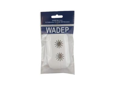 Zdjęcie: Rozeta maskująca plastikowa podwójna - biała WADEP