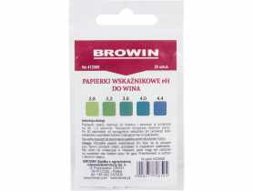 Papierki wskaźnikowe pH do wina - lakmusowe BROWIN