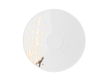 Zdjęcie: Spodek Splendor 16 cm biały złoty KAROLINA