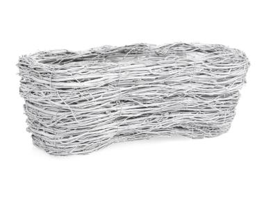 Zdjęcie: Balkonówka donica z brzozy 39x20x15 cm wrzosówka biała TIN TOURS