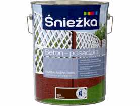 Farba akrylowa beton posadzka brąz 5L ŚNIEŻKA