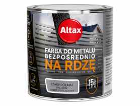 Farba do metalu 0,25 L szary półmat ALTAX