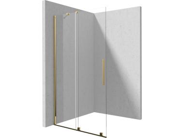 Zdjęcie: Ścianka Walk-In przesuwny Prizma gold 100x195 cm DEANTE