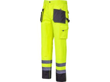 Zdjęcie: Spodnie ostrzegawcze czarno-żółte, 2XL, CE, LAHTI PRO